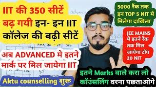 IIT कॉलेज की 350 की हुई वृद्धि JEE Advanced 2024 Cut off : ALL IITs Cut off 2024 |इतने रैंक तक कॉलेज