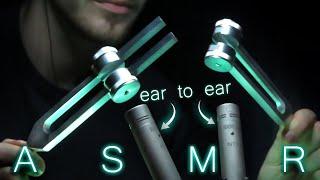 ASMR TUNING FORK VIBRATION RESET - Ear TO Ear Tingles for Relaxing the Brain - No Talking