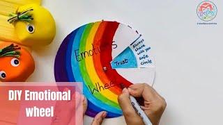 Emotions wheel | DIY | emotional learning for kids