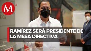 Senadores de Morena eligen a Eduardo Ramírez como presidente de mesa directiva