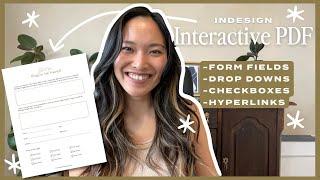 How to create a digitally fillable PDF in InDesign || Perfect for Worksheets, Forms, Contracts