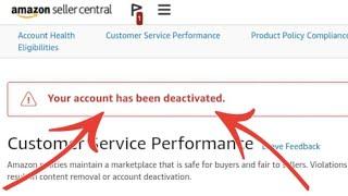 Your account has been Deactivated | How to Reactivate Amazon seller account