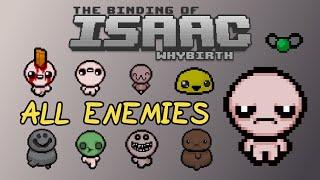 All Enemies Showcase - The Binding of Isaac: WhyBirth (Mod)