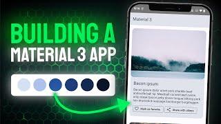 How to Build Stunning Material 3 Apps with Jetpack Compose - Android Studio Tutorial