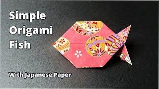 How to Make Origami Fish with Japanese Paper