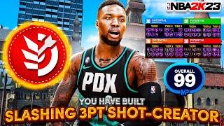 This "SLASHING 3PT SHOT CREATOR" BUILD is INSANE w/ CONTACT DUNKS in NBA 2K23! BEST GUARD BUILD 2K23