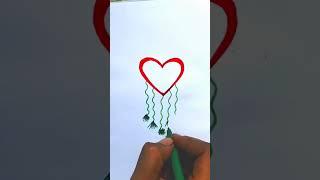 a love s heart design easy to draw || #shorts #drawing #art #viral #viral #heart