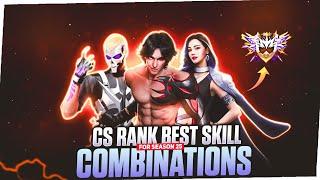 (NEW SEASON) BEST CHARACTER SKILL COMBINATIONS FOR CS RANK || CS RANK BEST COMBINATION