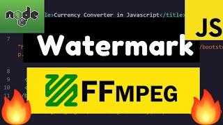 FFMPEG Tutorial to Add Image Watermark to a Video Full Tutorial 2020 For Beginners