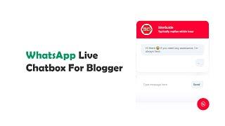 How to Add WhatsApp Chatbox Widget to Blogger Website