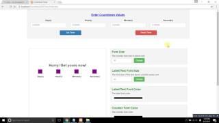 Count Down Timer (using HTML, CSS, PHP, JS)
