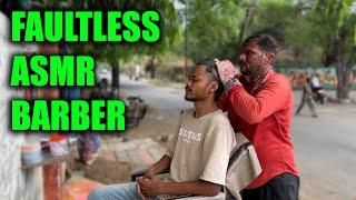 INDIAN ASMRSTREETS | FAULTLESS INDIAN ASMR HEAD MASSAGE AND RELAXING HEADSHOT WITH FACE CLEANING.
