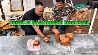 Susun 12bata didalam kotak kecil