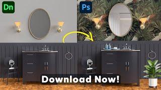 How to make a Realistic Bathroom Interior Mockup in Photoshop | Photoshop Tutorial