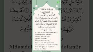 Fotiha surasi | Suratul Al Fatiha