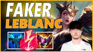 FAKER LEBLANC MID GAMEPLAYSEASON 12 LEAGUE OF LEGENDS