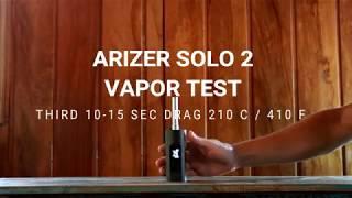 Arizer SOLO 2 - Vapor cloud test