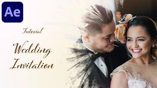 Wedding Invitation Animation in After Effects - After Effects Tutorial | No Plugins