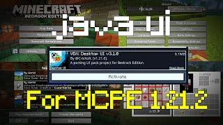 JAVA UI For MCPE 1.21.2 Pack that transforms MCPE UI into JAVA Minecraft UI!