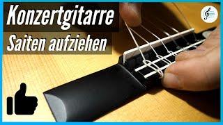 Neue Saiten aufziehen und Stimmen der Konzertgitarre - Tipps und Tricks vom Gitarrenbauer