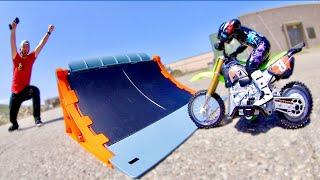 RC DIRTBIKE Vs The Backflip Ramp!