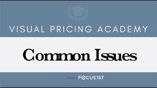 13. Common Issues With The Visual Pricing System (The Visual Pricing Academy)