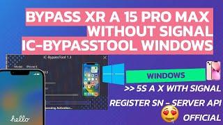 IC-BYPASS TOOL XR A 15 PRO MAX WITHOUT SIGNAL WINDOWS FULL SERVICES , FIX NOTIFICACIONES,SYNC , OTA