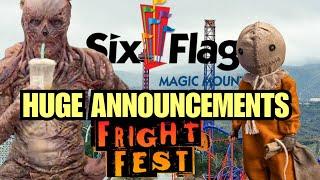 HUGE FRIGHT FEST ANNOUNCEMENTS WENT DOWN TODAY! Six Flags Magic Mountain