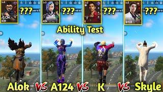 ALOK vs A124 vs K vs SKYLERABILITY TEST FREE FIRE - SAMSUNG ,A3,A5,A6,A7,J2,J5,J7,S5,S6,S7,S9,A10