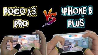 POCO X3 PRO VS IPHONE 8 PLUS PUBG MOBILE TEST GAMEPLAY
