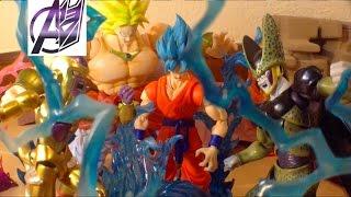 DragonBall Z [Stop Motion Film] SSGSS GOKU VS GOLDEN FRIEZA, CELL, & BROLY