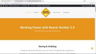 Working Faster with Beaver Builder 2.0