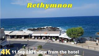 Kreta Rethymnon 2021 the view from the hotel