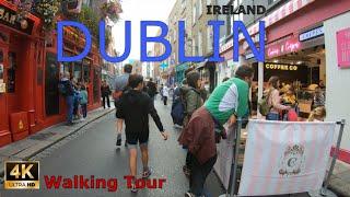  DUBLIN Temple Bar / GRAFTON STREET Walking Tour 4K Ireland September 2022