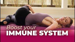 FULL BODY YOGA TO BOOST YOUR IMMUNE SYSTEM | 20 Min Lymphatic Yoga Flow