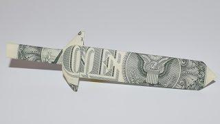 Dollar Origami: Excalibur Sword | 1 Dollar | Easy tutorials and how to's for everyone #Urbanskills