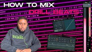 How to MIX a UK DRILL BEAT | How MAKE your KICK STAND OUT in your MIX | HITTING KICKS FL STUDIO 20