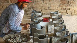 Portable Stove Making: Guy Convert his Art into Profession | Producing Classic Cement Stoves