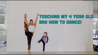 Teaching my 4 year old brother how to dance (FAIL) - Kalani Hilliker