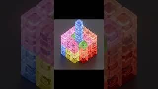 Satisfying 3D Tetris Animation made in Blender #3danimation #blender #b3d