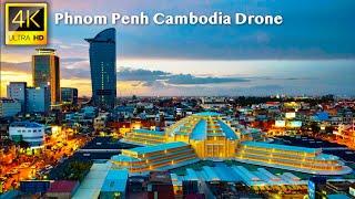 Phnom Penh, Cambodia - 4K UHD Drone Video