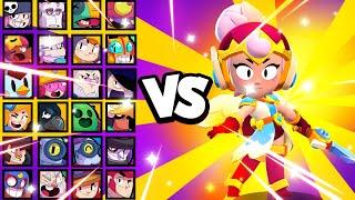 JANET VS TÜM KARAKTERLER  İNANILMAZ GÜÇLÜ - Brawl Stars #stuntshow