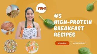 #5 HIGH-PROTEIN Breakfast Recipes for Weightloss  #weightlossrecipe #highproteindiet