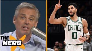 THE HERD | Colin reacts Tatum's the NBA face after scoring just 2 points in the 4th Qtr?