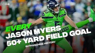 Every Jason Myers 50+ Yard Field Goal As A Seahawk | Seattle Seahawks