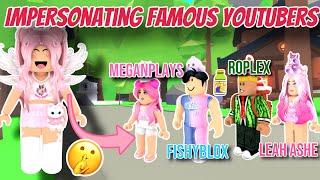 I Pretended To Be FAMOUS Adopt Me YouTubers *GONE WRONG* (Roblox)