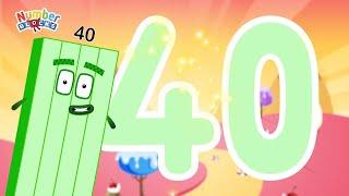 Numberblocks 40 Magic Run  - Numberblocks Adventure | Number Counting Go Explore