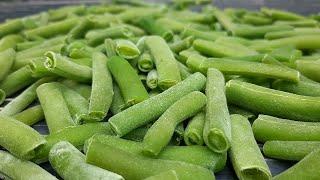 How to freeze green beans correctly?