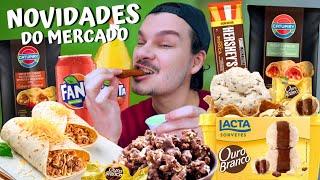 PROVANDO LANÇAMENTOS DE MERCADO / FANTA SABOR CAJU, WRAP DA CATUPIRY, SORVETE OURO BRANCO, HERSHEYS