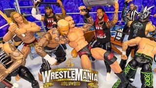 Usos vs Rk-Bro vs DX vs Darby Allin & Willow Action Figure Match! WrestleMania Hollywood